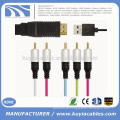 HDMI macho a 5RCA RGB Com chipset Áudio Cabo Vedio Diretamente usb 1M 1.5M 1.8M